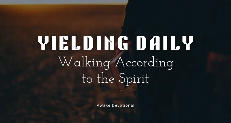 YIELDING DAILY: Walking According to the Spirit